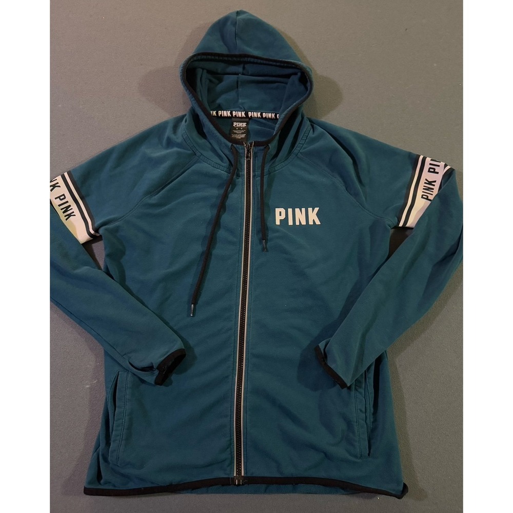 Victoria's Secret PINK reflective zip track jacket